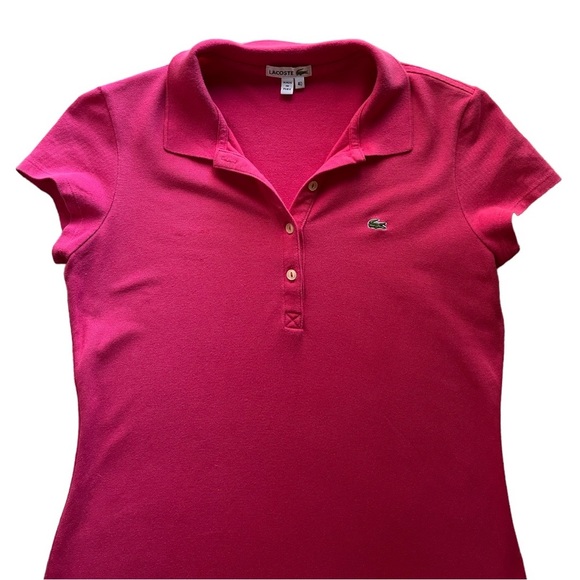 Lacoste Dresses Lacoste Womens Stretch Cotton Piqu Polo Dress In